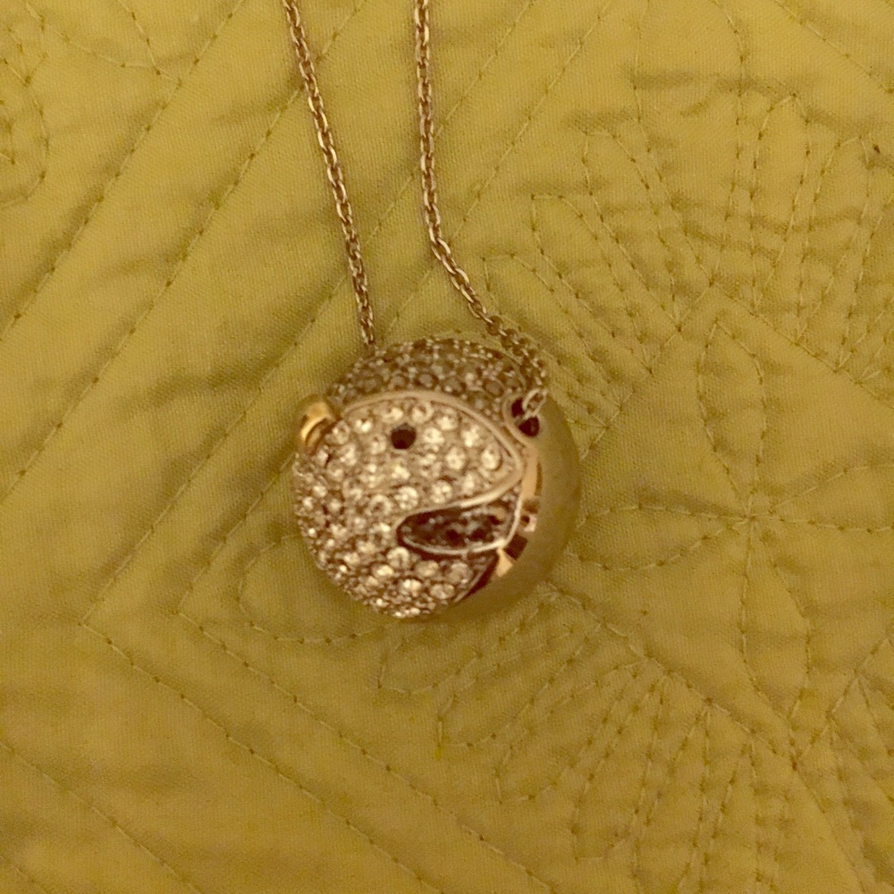Long necklace with an little bit of penguin bling!